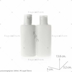 ขวดแชมพู120mlPEแบน2
